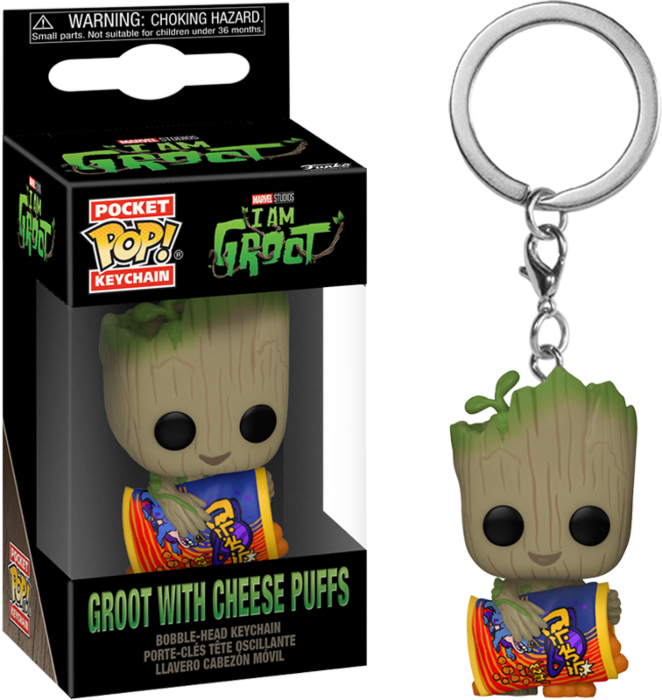 i Am Groot (TV) - Groot Cheese Puffs Pop! Keychain