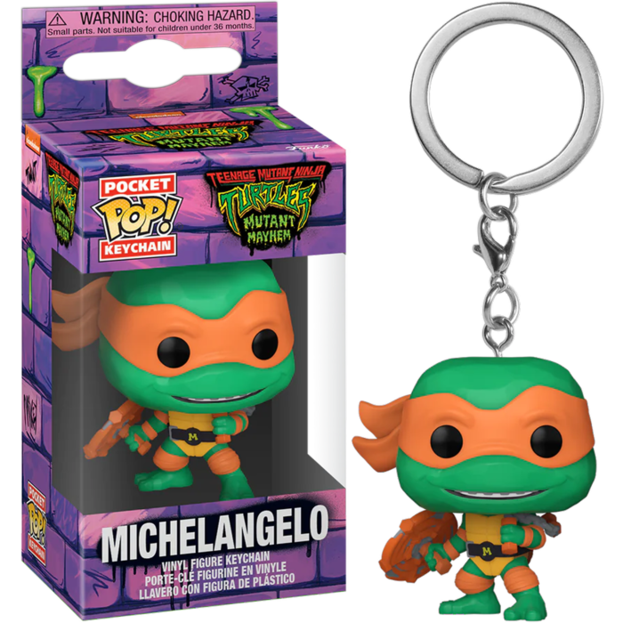 Teenage Mutant Ninja Turtles: Mutant Mayhem (2023) - Michelangelo Pop! Keychain