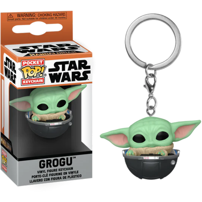 Star Wars: Mandalorian - Grogu In Pram Pop! Keychain