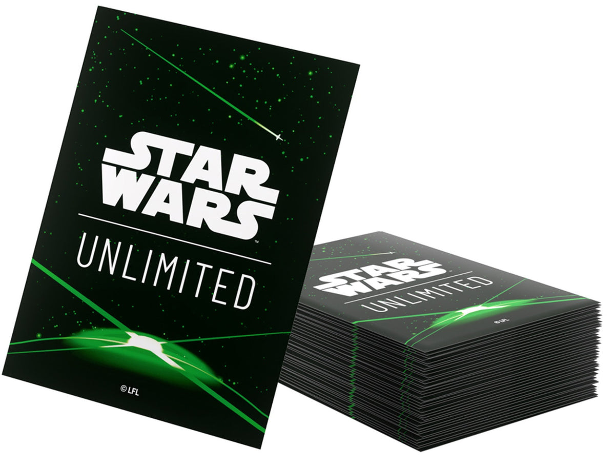 Gamegenic Star Wars Unlimited Art Sleeves - Card Back Green