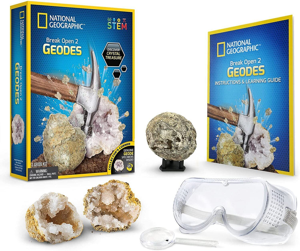 National Geographic - Break Open 2 Real Geodes Kit