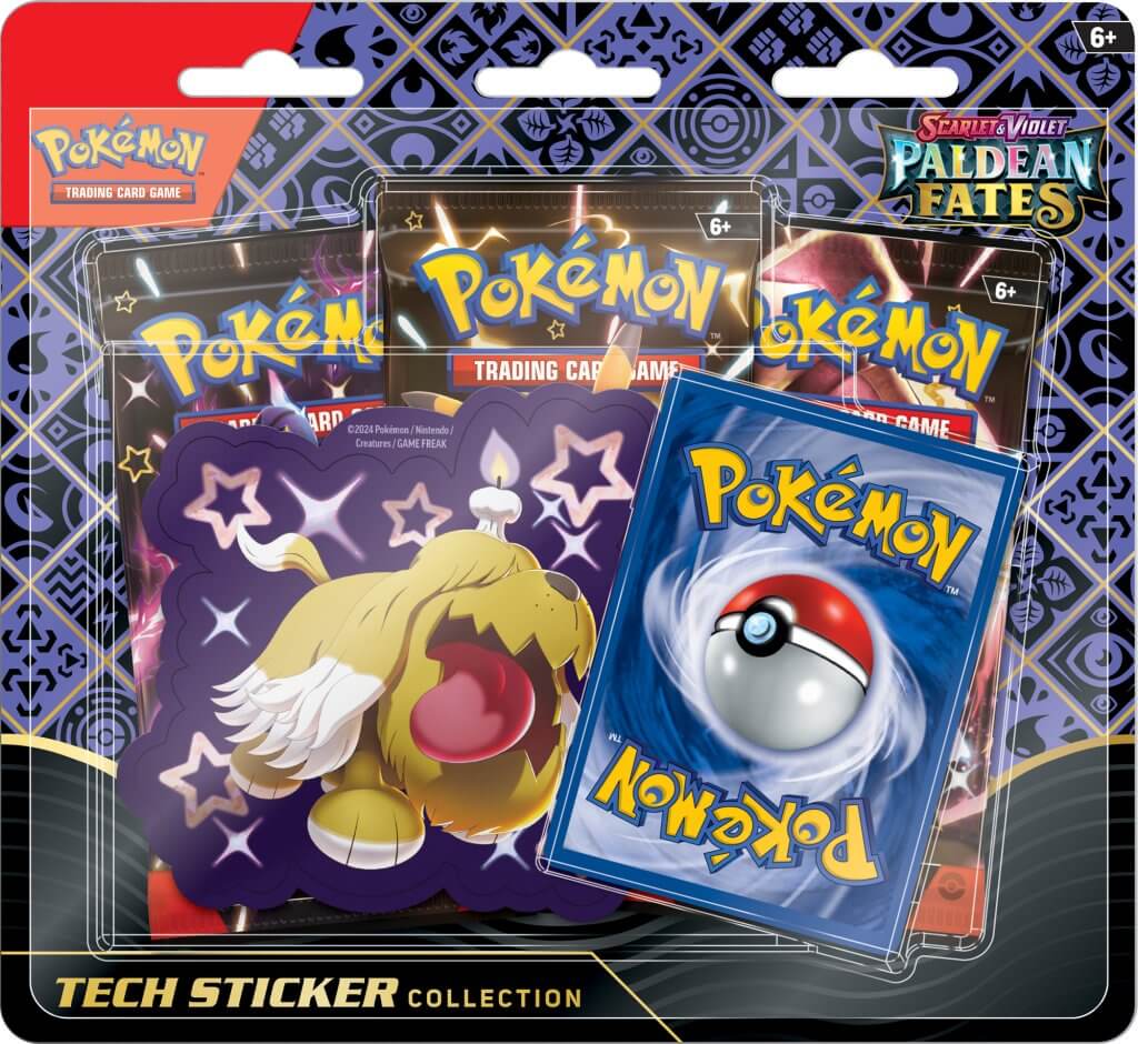 Pokemon TCG: Scarlet &amp; Violet - Paldean Fates Tech Sticker Blister