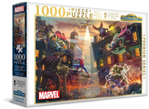 Harlington - Thomas Kinkade - Marvel - Spiderman vs the Sinister Six 1000 Piece Jigsaw