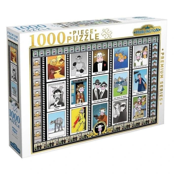 Harlington MOOvie Nights Puzzle 1000 Piece Jigsaw