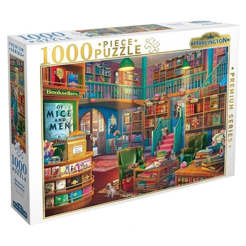 Harlington - Wonderful Bookshop Castle 1000 Piece Jigsaw