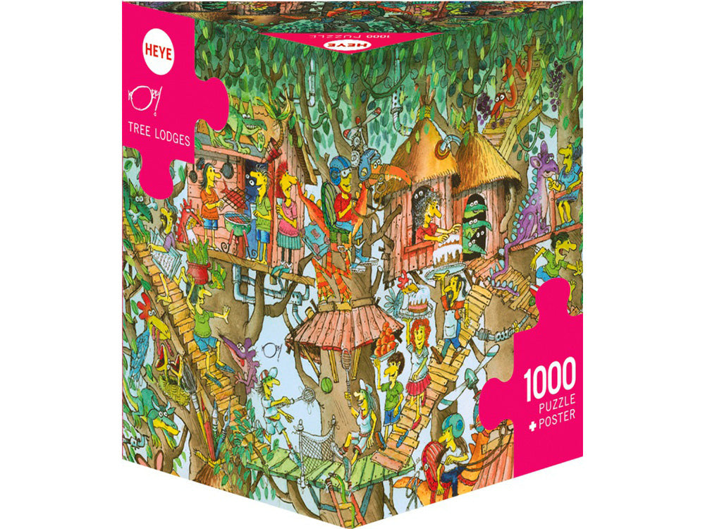 HEYE Korky Paul Tree Lodges 1000 Piece Jigsaw