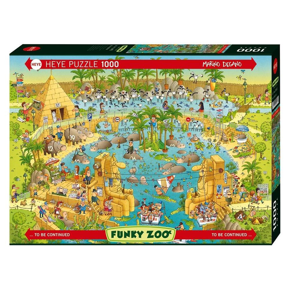 Heye - Nile Habitat Funky Zoo 1000 Piece Jigsaw