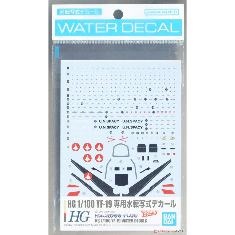1/100 HG YF-19 Water-Slide Decals