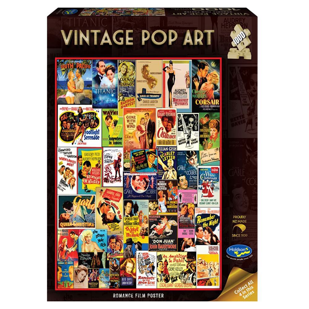 Holdson Vintage Pop Art Romance 1000 Piece Jigsaw