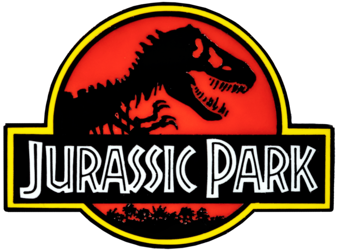 Jurassic Park logo enamel pin