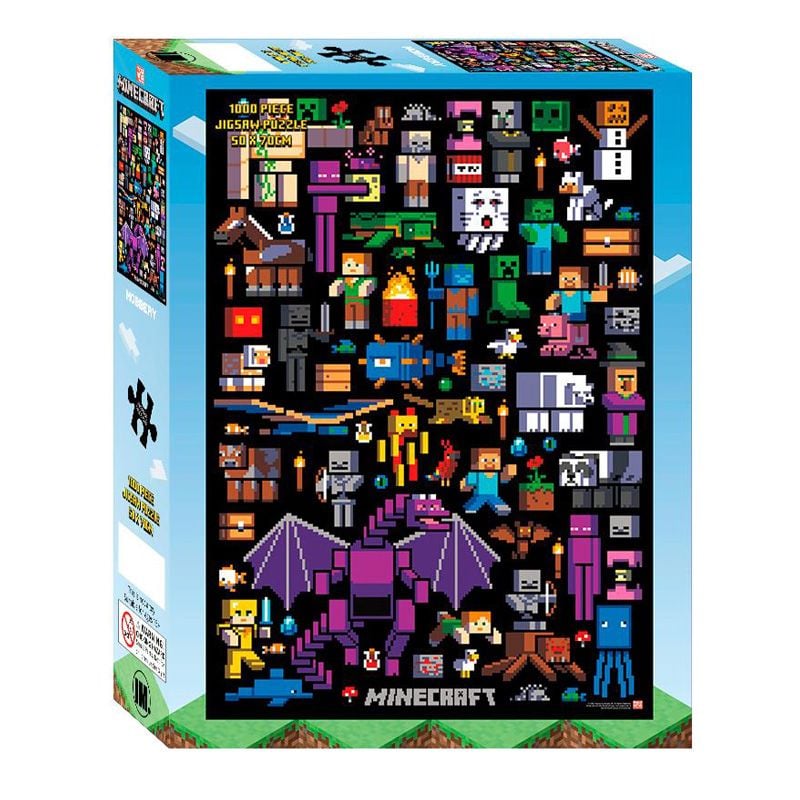 Impact Puzzle Minecraft Mobbery 1000 Piece Jigsaw