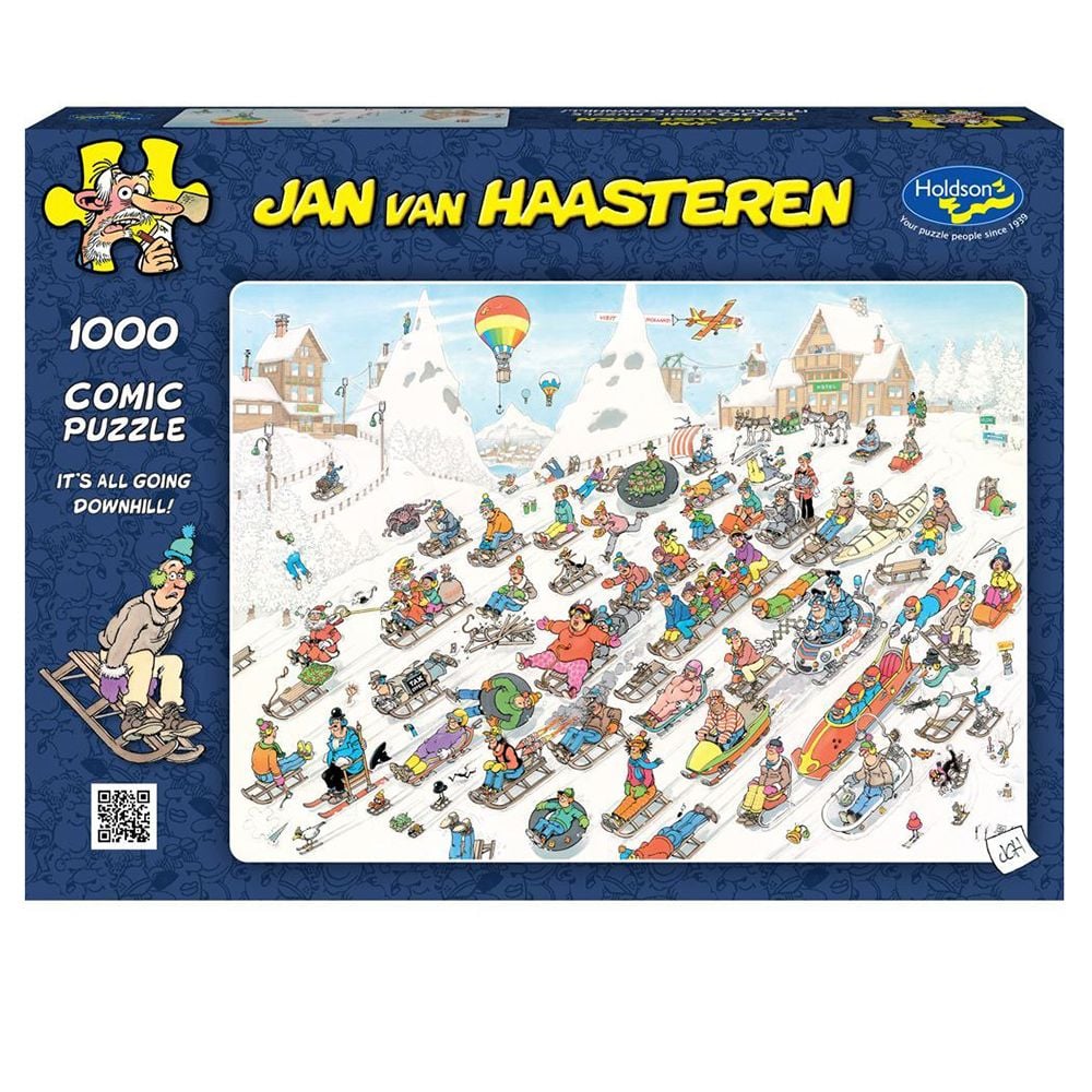 Jan Van Haasteran All Going Downhill 2000 Piece JIgsaw