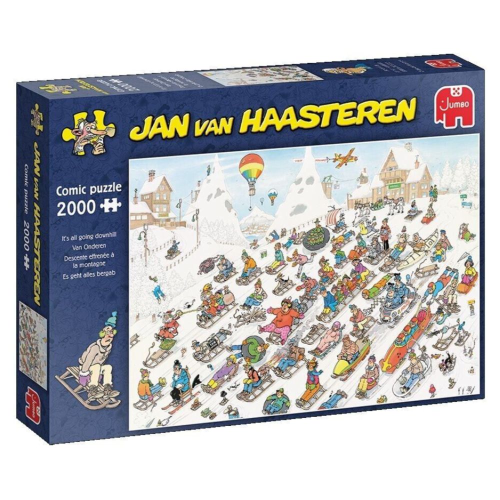 Jan Van Haasteren - All Going Downhill 2000 Piece Jigsaw
