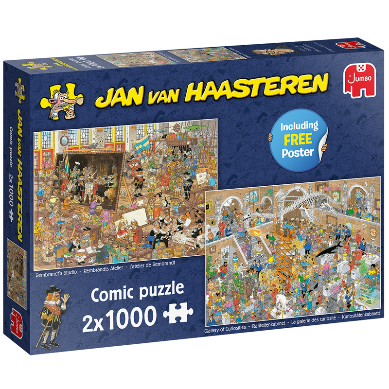 Jan Van Haasteren Studio Gallery - 2x1000 Piece Jigsaw