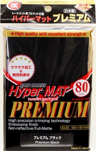 KMC - Hyper Mat Standard Sleeves (80) - Premium Black