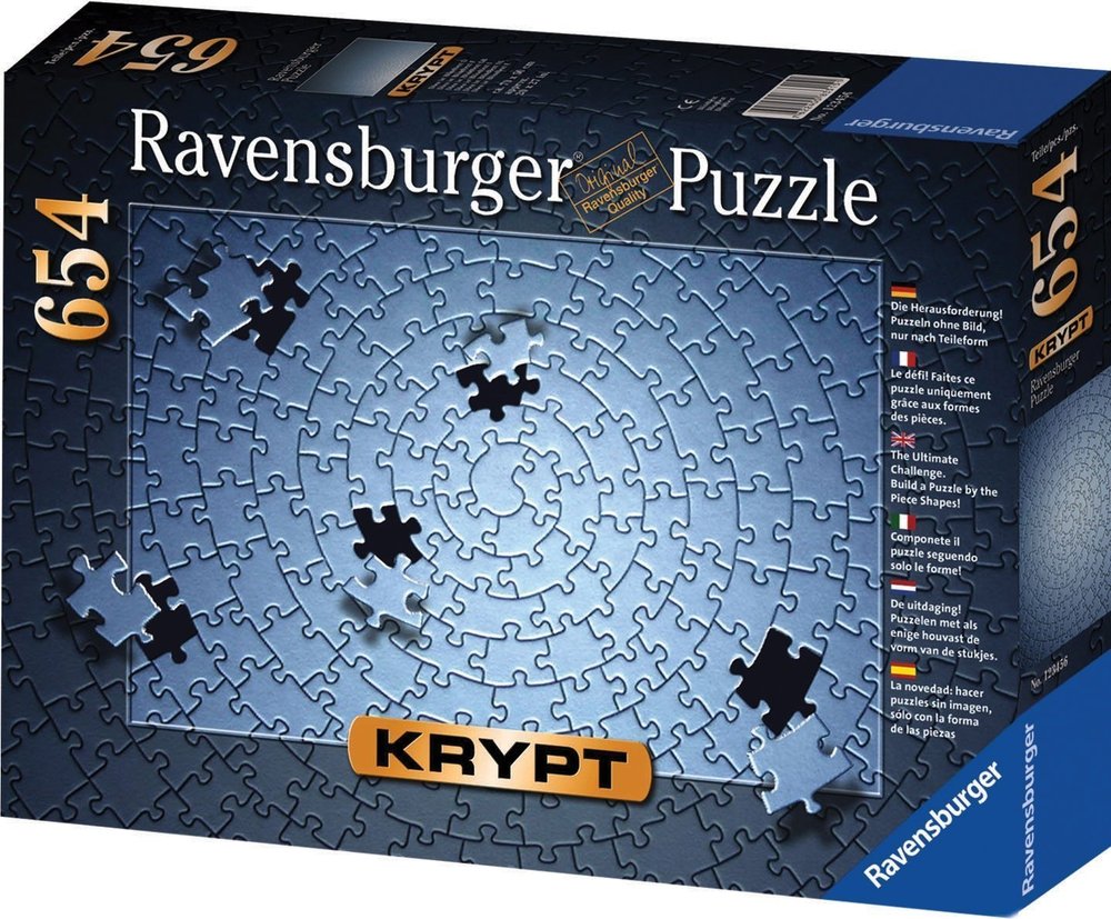Ravensburger Krypt Silver Spiral - 654 Piece Jigsaw