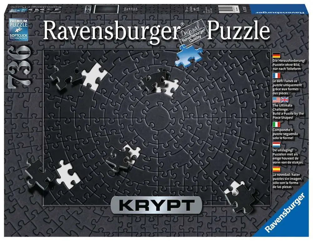 Ravensburger Krypt Black Puzzle - 736 Piece Jigsaw