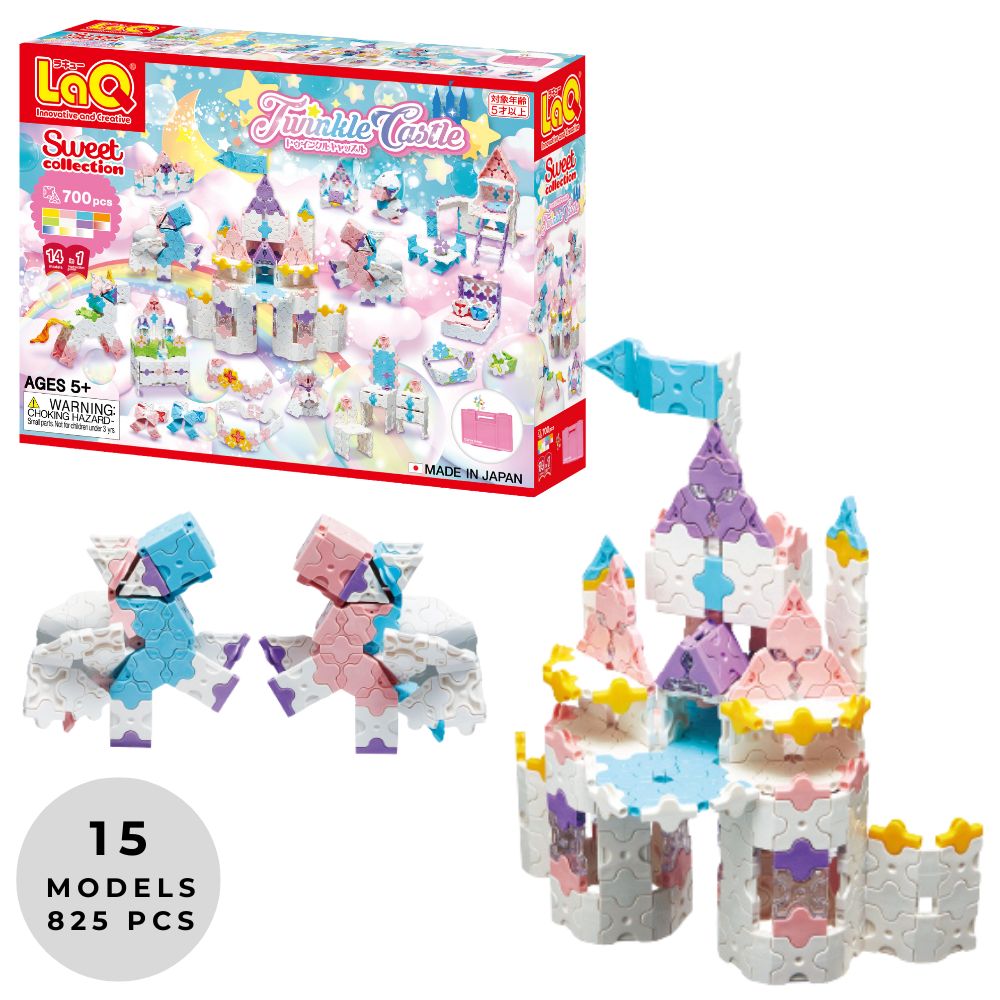 LaQ - Sweet Collection Twinkle Castle - 14 Models, 700 Pieces