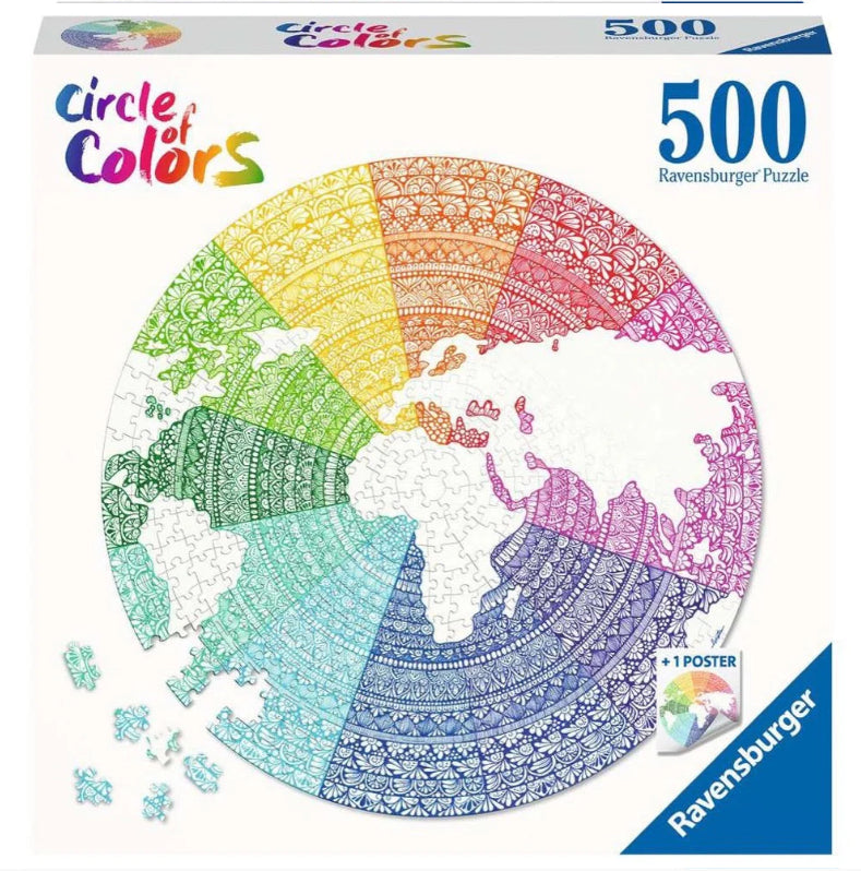 Ravensburger - Circle of Colors - Mandala 500 Piece Jigsaw