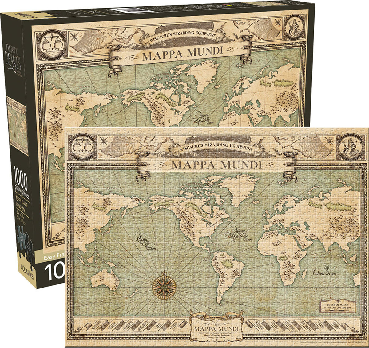 Fantastic Beasts Map 1000 Piece Jigsaw Puzzle