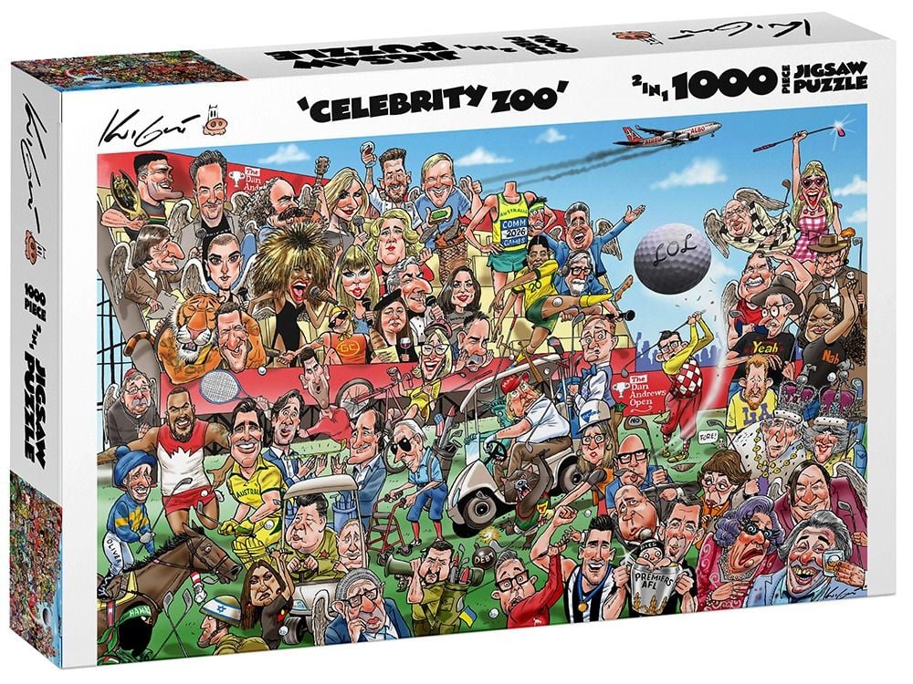 Whos Who in the Celebrity Zoo 1000 Piece Jigsaw