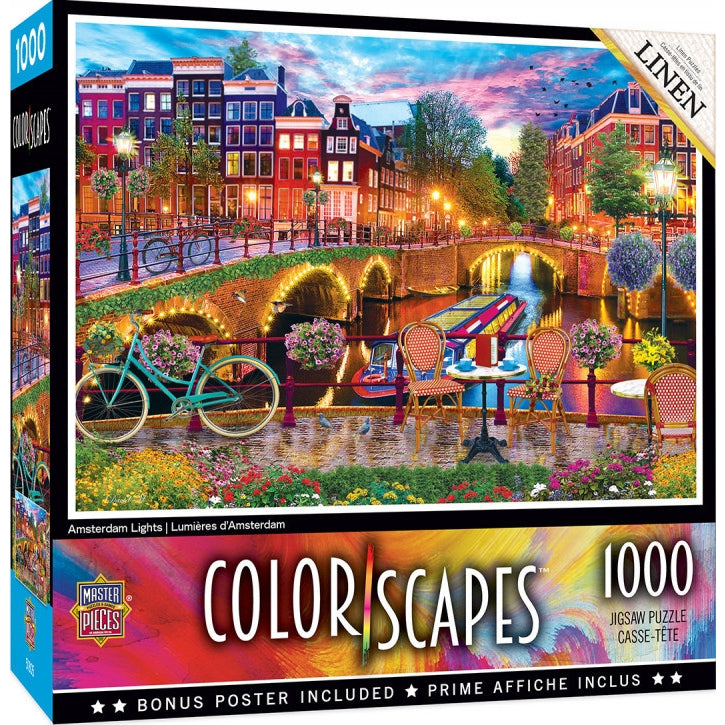 Masterpieces Colorscapes Amsterdam Lights 1000 Piece Jigsaw