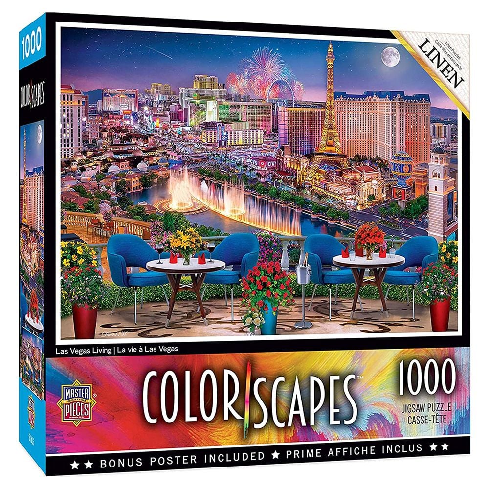 Masterpieces Colorscapes Las Vegas Living Puzzle 1000 Piece Jigsaw