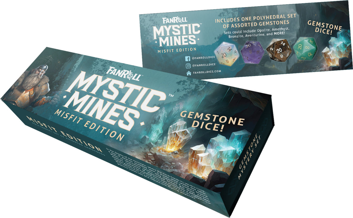 Metallic Dice Games Misfit Gemstone Mystic Mines Dice Set (Preorder)
