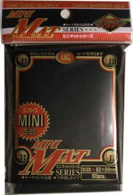 KMC Sleeves Mini Mat Black (50)