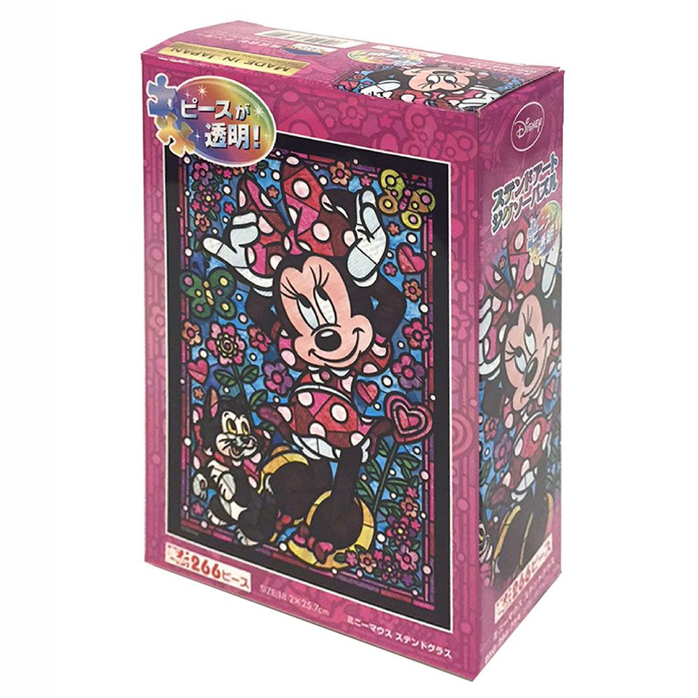 Tenyo Disney Minnie Mouse Stained Glass Puzzle 266 Piece Jigsaw