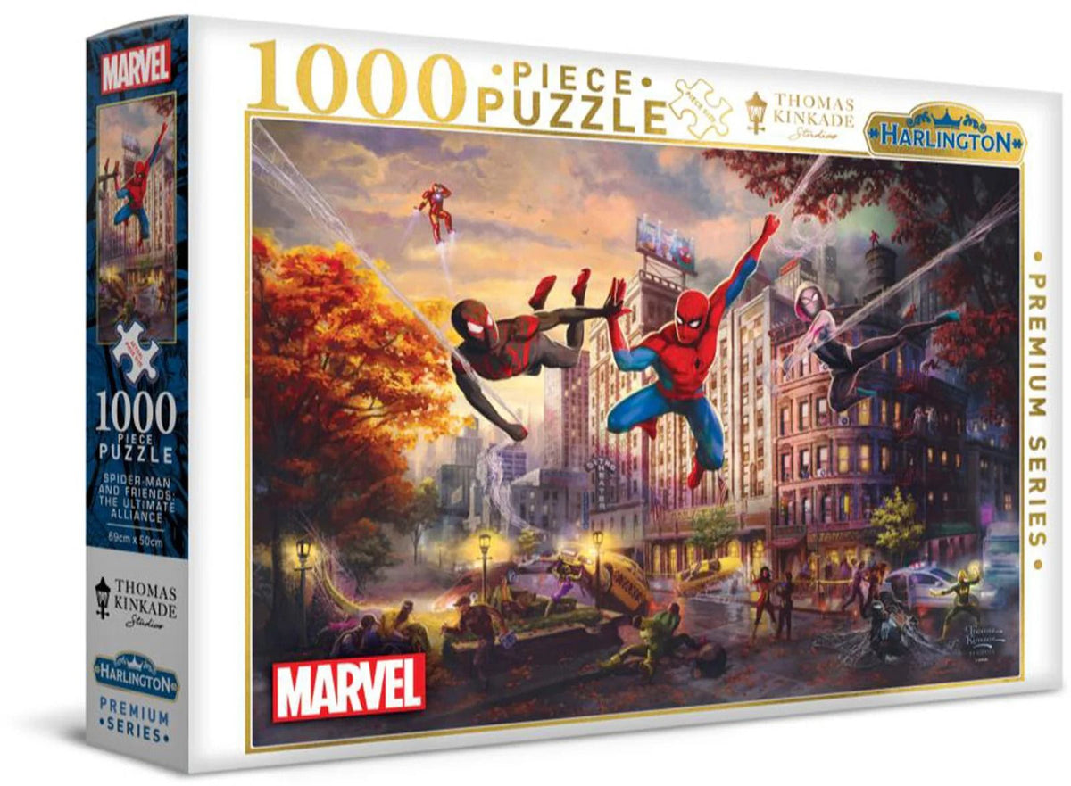 Harlington - Thomas Kinkade - Marvel - Spiderman And Friends: The Ultimate Alliance 1000 Piece Jigsaw