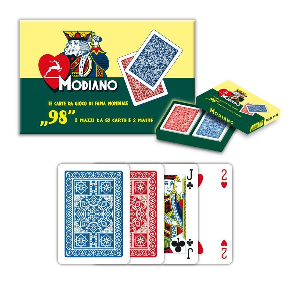 98 Plastic Coated Poker Double Deck