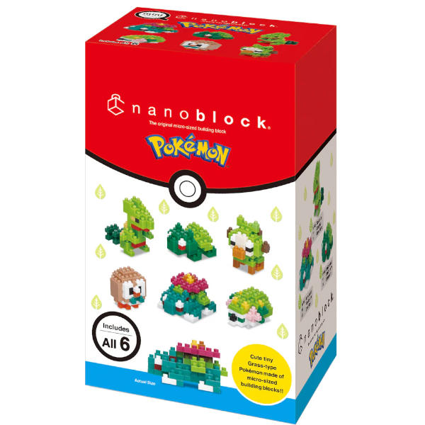 Nanoblocks Mini Pokemon Box - Grass Type