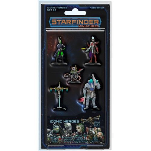 Starfinder Pre Painted Miniatures Iconic Heroes Set 2