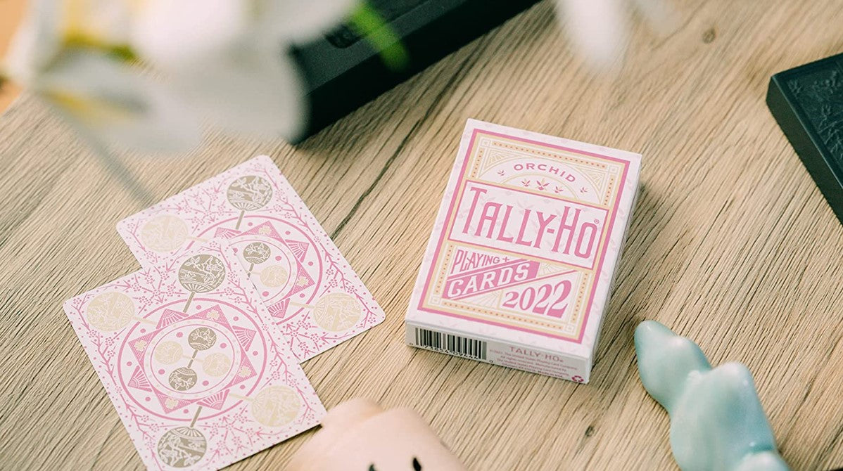 Tally Ho Orchid Playing Cards