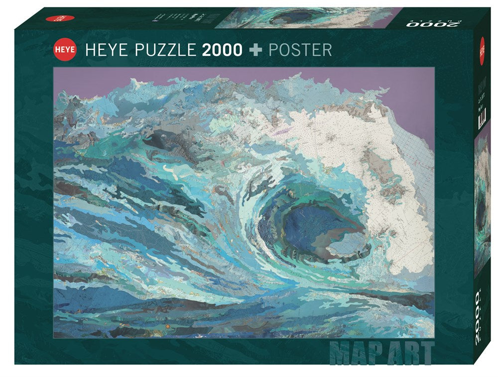 Heye - Map Art Map Wave 2000 Piece Jigsaw