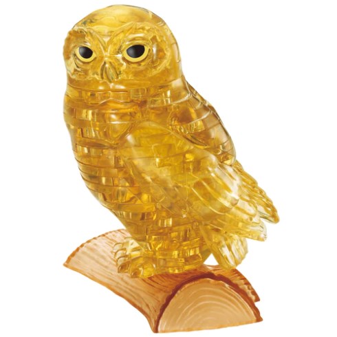 3D Crystal Puzzle - Gold Owl