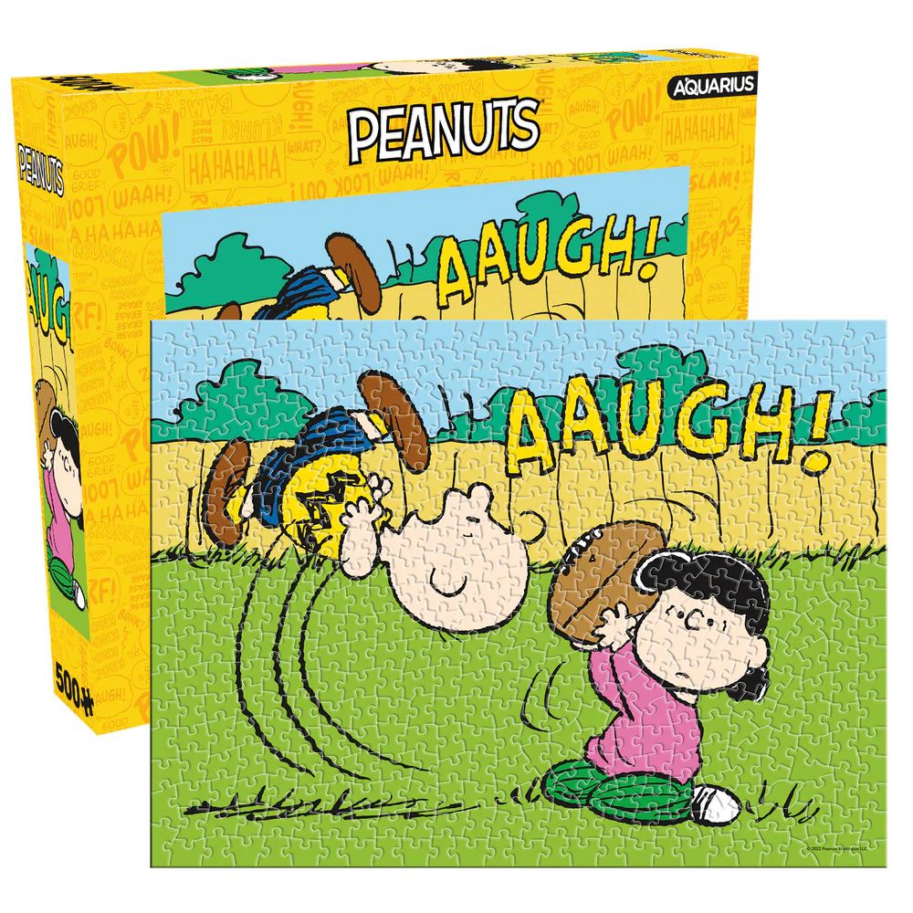 Aquarius Puzzle Peanuts Lucy Football 500 Pieces