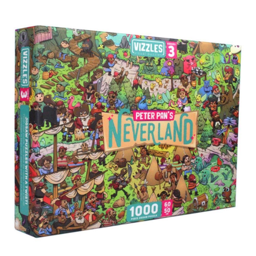 Vizzles Peter Pans Neverland 1000 Piece Jigsaw