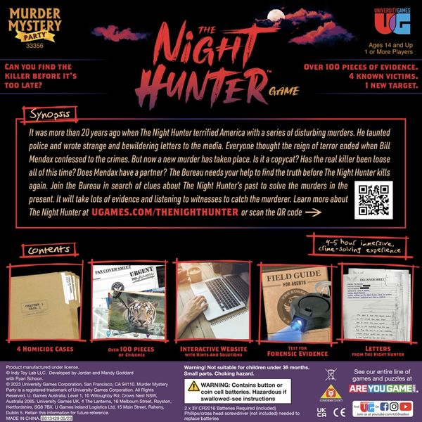 Murder Mystery Party - The Night Hunter Game