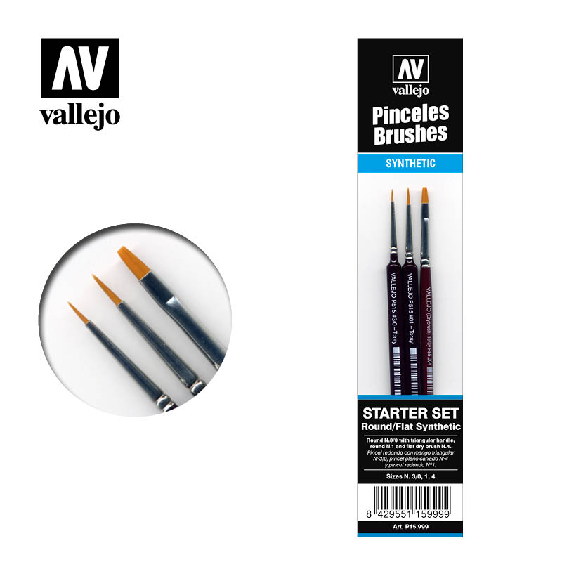 Vallejo Brushes - Starter Set 1