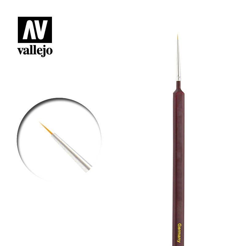 Vallejo Brushes - Round Synthetic Brush Triangular handle No. 3/0