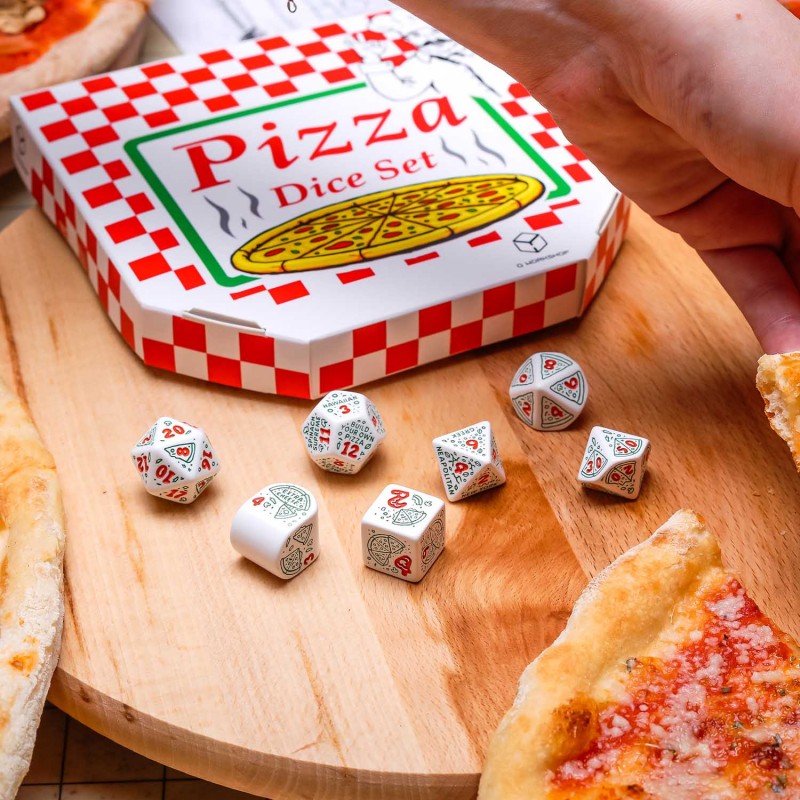 Q Workshop - Pizza - Pepperoni Dice Set 7