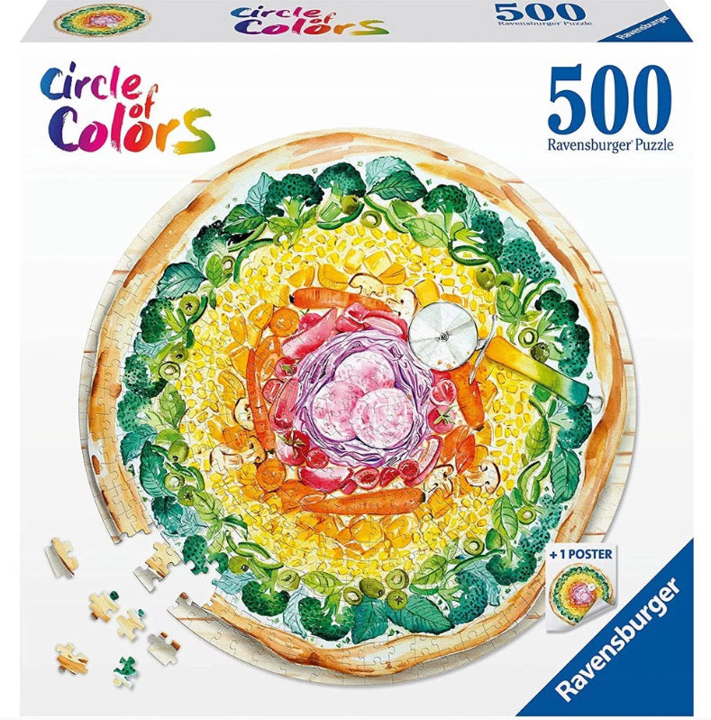 Ravensburger - Circle of Colors-Pizza 500 Piece Jigsaw