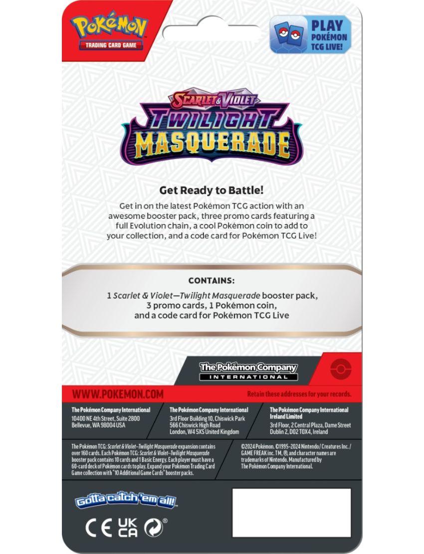 Pokemon TCG - Twilight Masquerade Premium checklane Booster - Kingdra