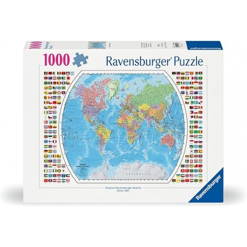 Ravensburger - Political World Map Puzzle 1000 Piece Jigsaw