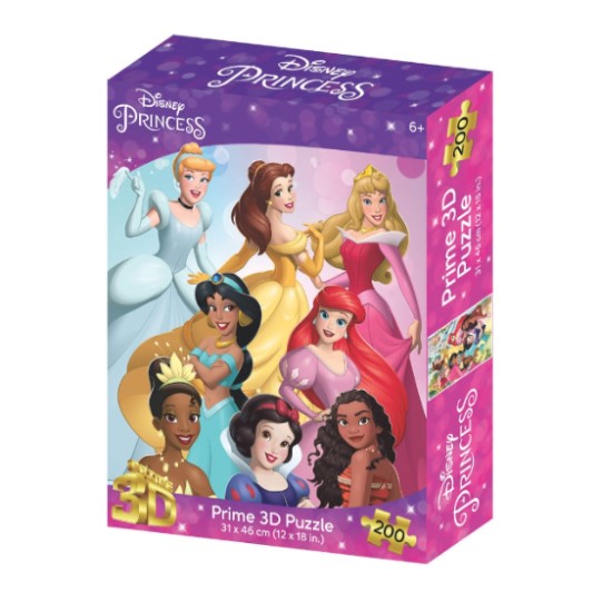 Prime3D Disney Princess - 200 Piece 3D Jigsaw