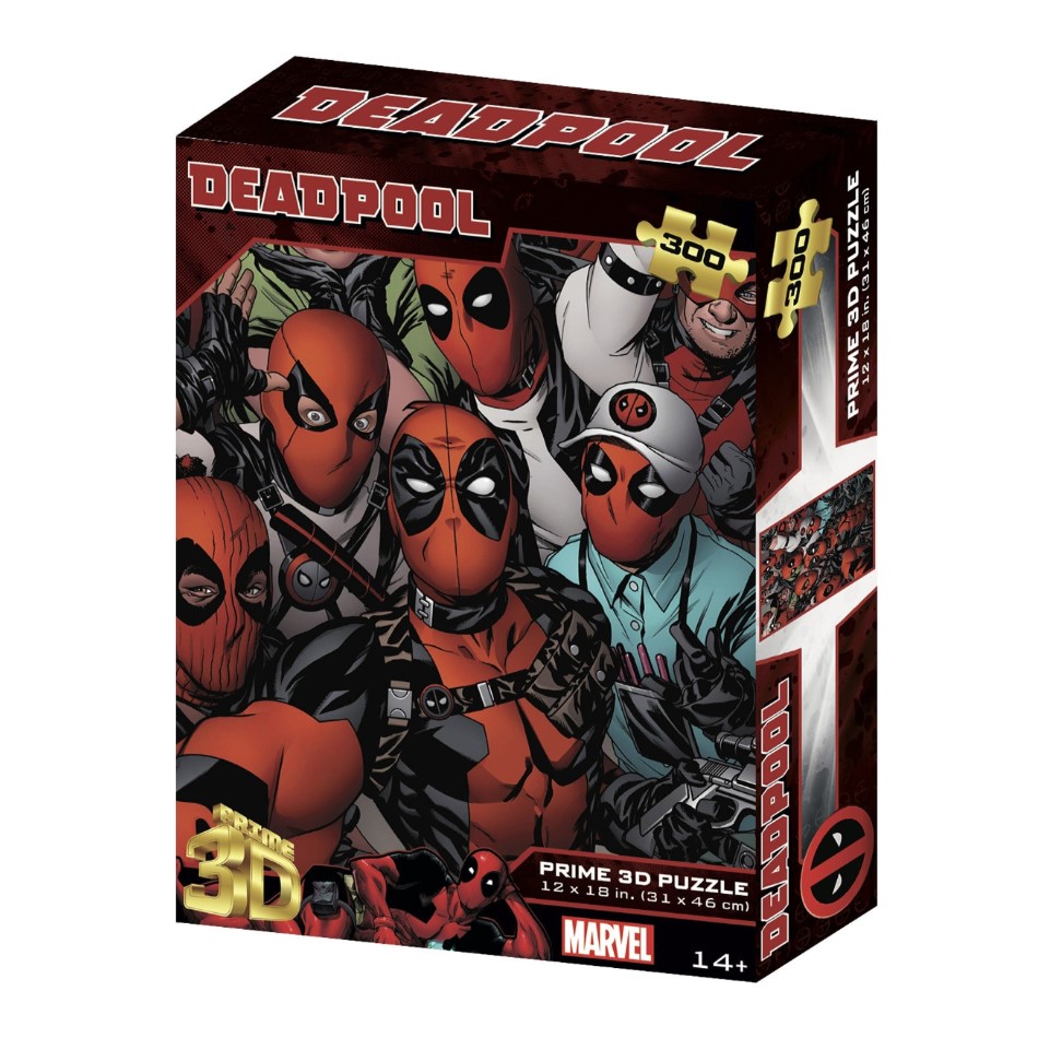 Prime3D Marvel Deadpool - 300 Piece 3D Jigsaw