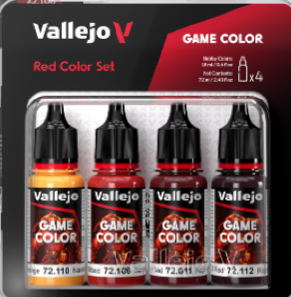 Vallejo Game Colour - Red Color Set