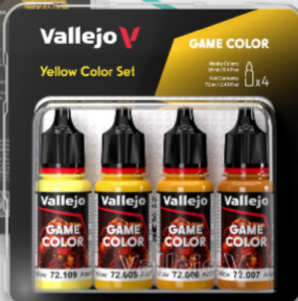 Vallejo Game Colour - Yellow Color Set (Preorder)